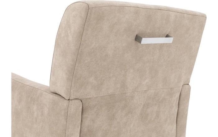 Goossens Eetkamerstoel Alex - Kunstleer met armleuning