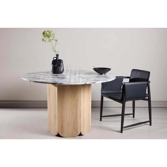 Svea - Schneider ronde eettafel - ø120 cm - marmerlook|naturel