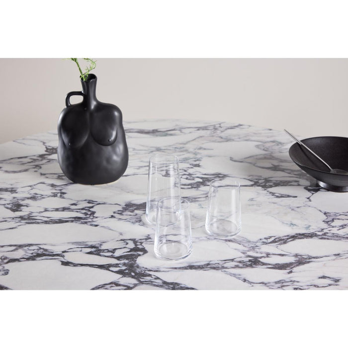 Svea - Schneider ronde eettafel - ø120 cm - marmerlook|naturel