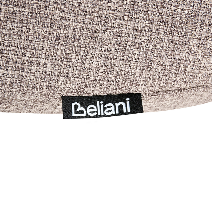 Beliani - LOLETA - Eetkamerstoel set van 2 - Lichtbruin - Stof