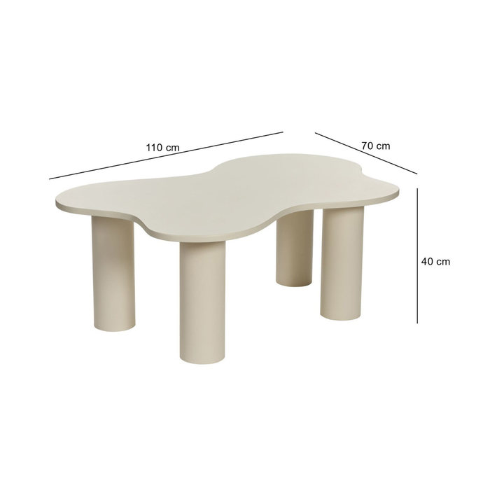 Calicosy - Tafel BLOOM - B110 cm - Wit