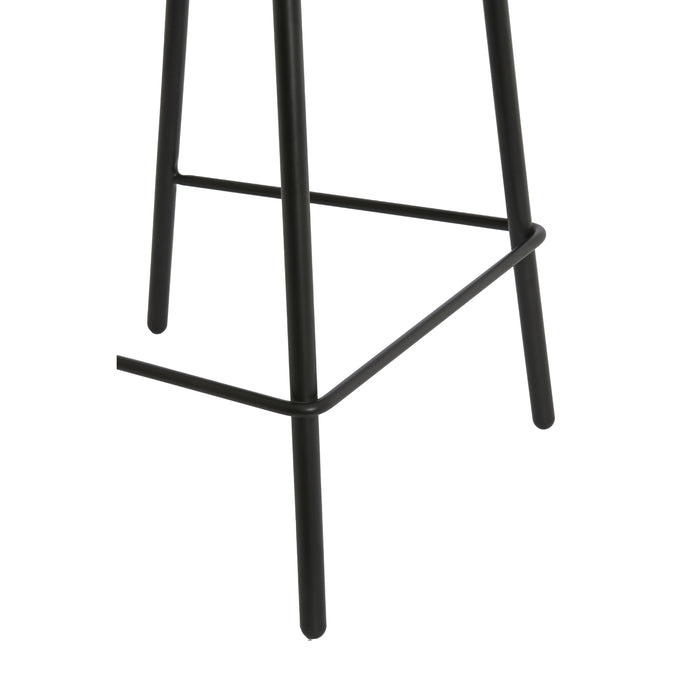 Light&living Barkruk 52,5x51x93 cm HARVIE crème-zwart+mat zwart