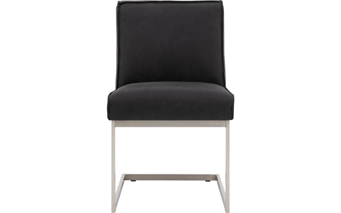 Goossens Eetkamerstoel Tomleuning - Leder zonder armleuning