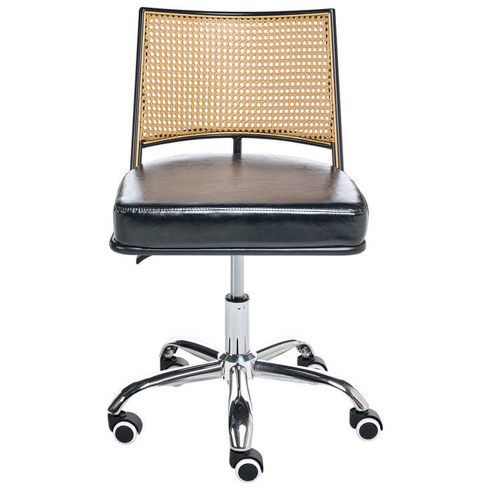 Beliani - NOME - Bureaustoel - Zwart - Kunstleer