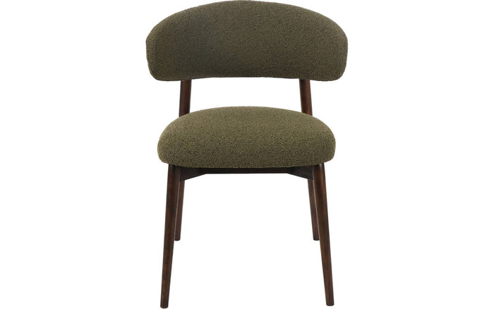 Goossens Eetkamerstoel Diede - Bouclé zonder armleuning