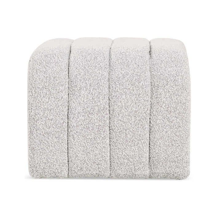 Giga Meubel - Poef Naturel Bouclé - 50x45x38cm - Gigi