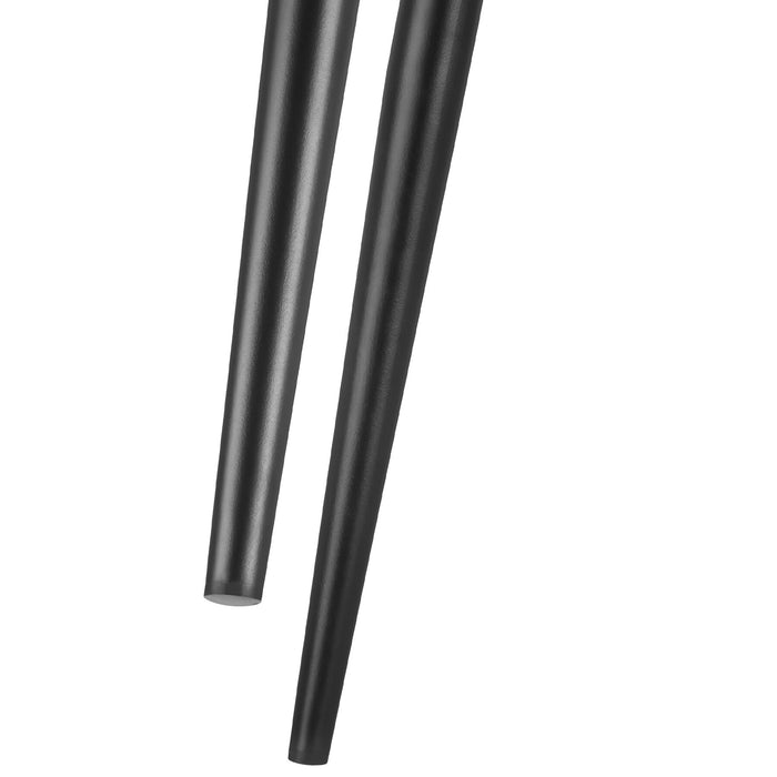 tectake® Eetkamerstoel Sachel, fluweellook, gestoffeerd, 120 kg