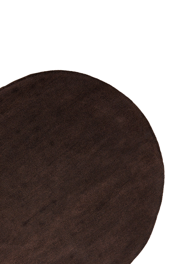 Light & Living Light&living Vloerkleed Ø180 cm ARCOLA donker bruin