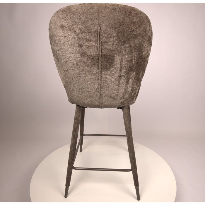PTMD Thor Mocca Bar Chair Aphrodite 7 Fabric Leg