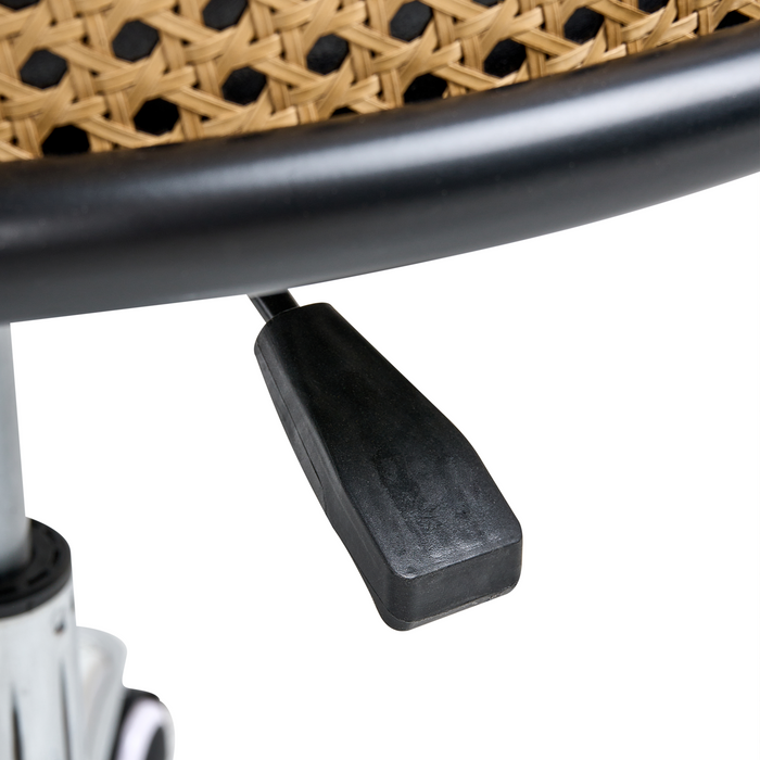 Beliani - BALTIMORE - Bureaustoel - Zwart - Kunstleer