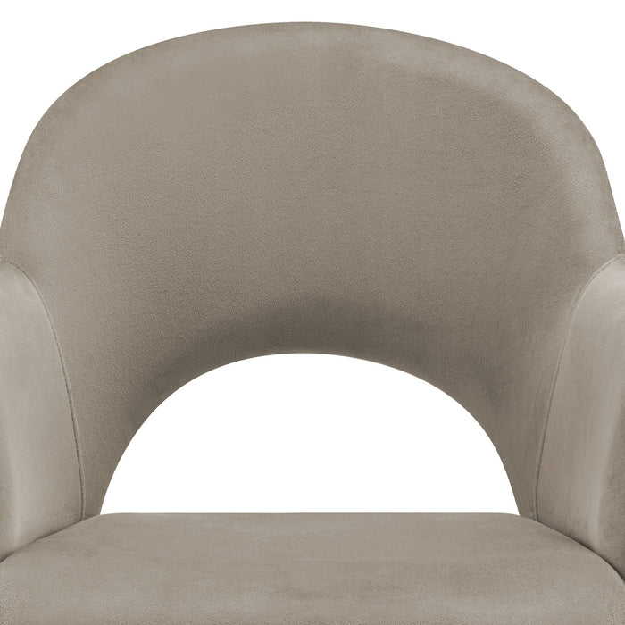 tectake® Eetkamerstoel Sachel, fluweellook, gestoffeerd, 120 kg