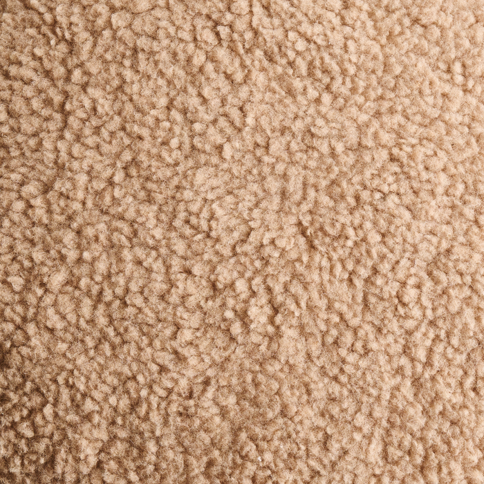 Beliani - EUFAULA - Poef - Beige - Bouclé