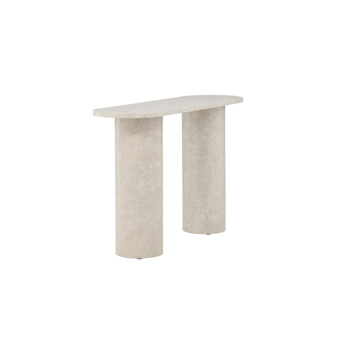 Svea - Morel ovale sidetable - 130 cm - marmerlook