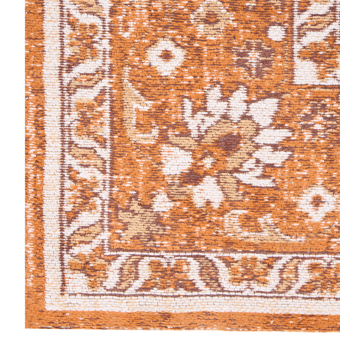 Beliani-HAYAT-Laagpolig vloerkleed-Oranje-200 x 300 cm-Katoen