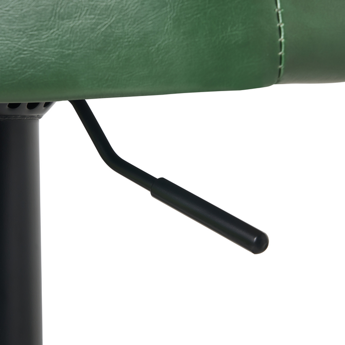 Beliani - VLORE - Barkruk set van 2 - Donkergroen - Kunstleer