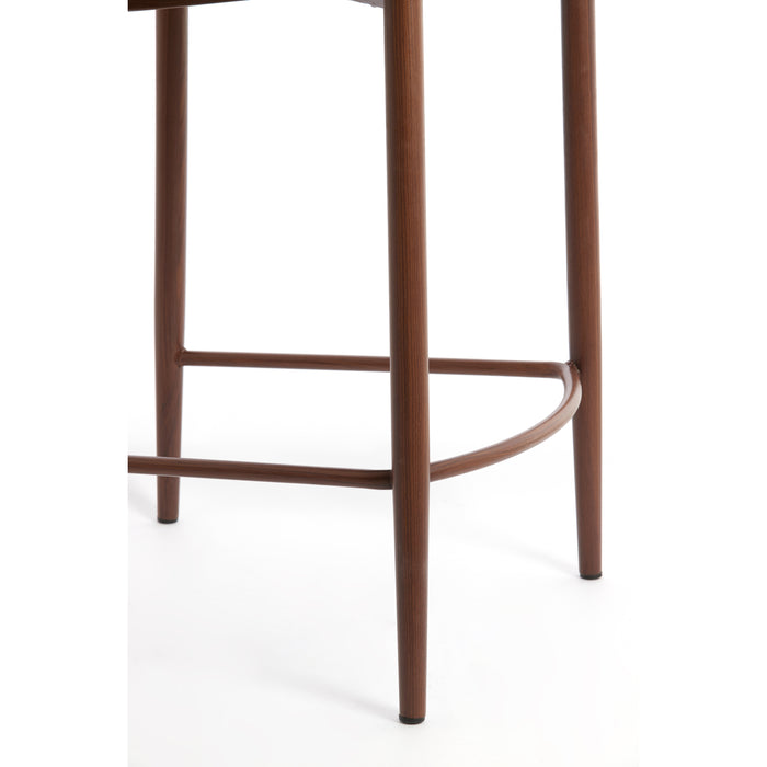 Light & Living Light&living Barkruk 57x55x94 cm ALUKO crème+bruin