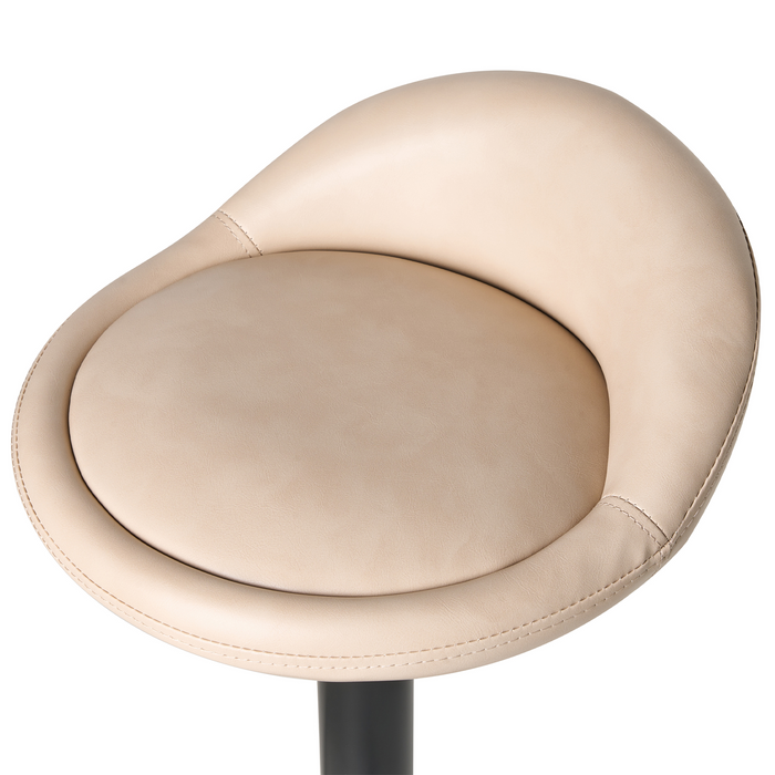 Beliani - MEEDER - Barkruk set van 2 - Lichtbeige - Kunstleer