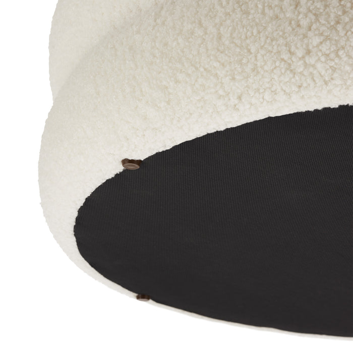 tectake® Hocker Altu XL, gestoffeerd, opbergruimte