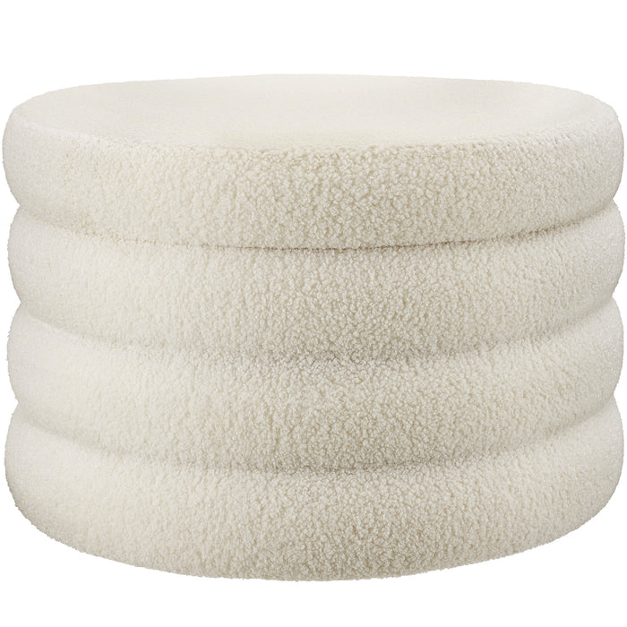 tectake® Hocker Altu XL, gestoffeerd, opbergruimte