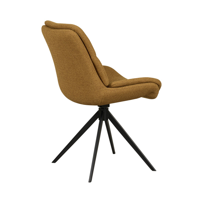 Eetkamerstoel Notion - Bruin - Textiel | Metaal