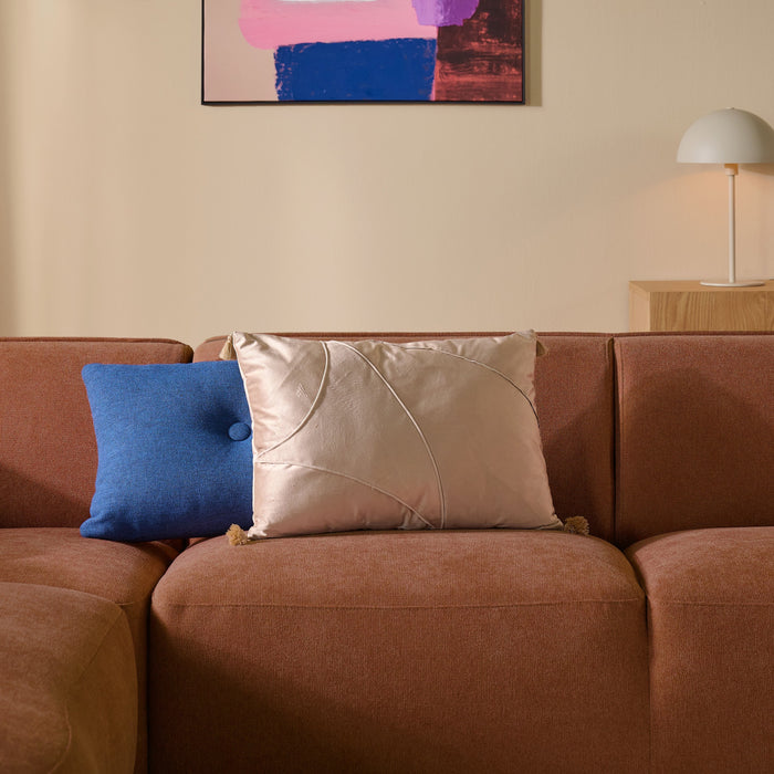 by fonQ Soft Hoekbank Links - Open Eind - Micro Chenille - Terra