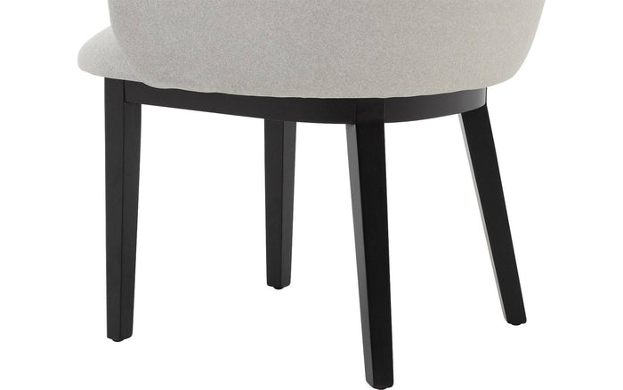 Goossens Eetkamerstoel Lahja - Fluweel met armleuning