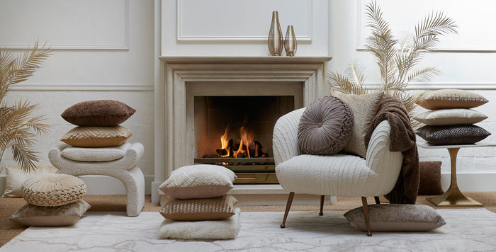 Light & Living - Poef NAFYA - 60x46x46cm - Bruin