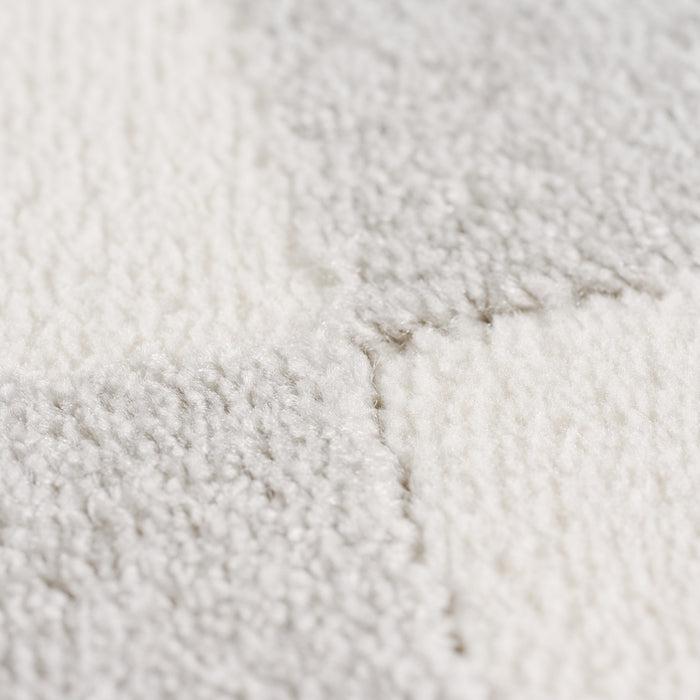 Vloerkleed Tim - Creme|Grijs|Wit - Textiel