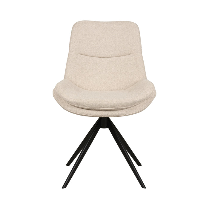 Eetkamerstoel Notion - Beige|Creme - Textiel | Metaal