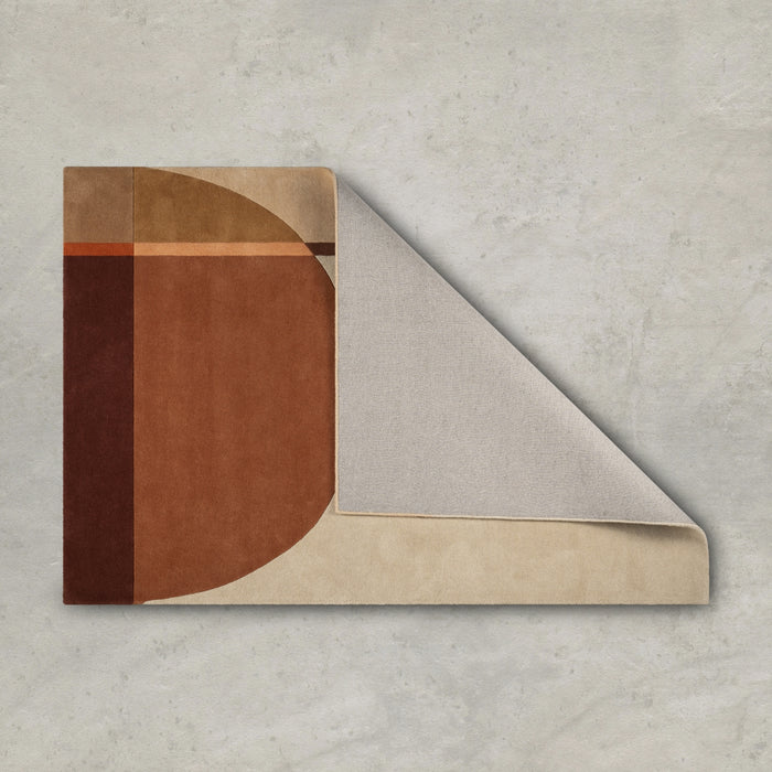 Vloerkleed Pam - Beige - 100% Wol - 160x1x230cm (BxHxD)