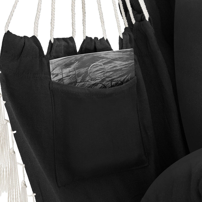 tectake® Hangstoel Malika, boho-stijl, draagkracht 150kg