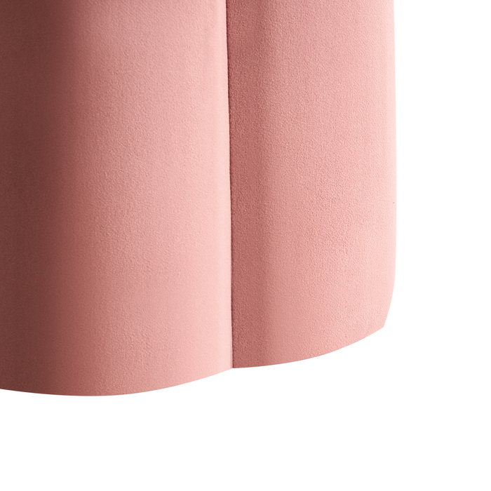 Beliani - TAPPEN - Poef - Roze - Fluweel