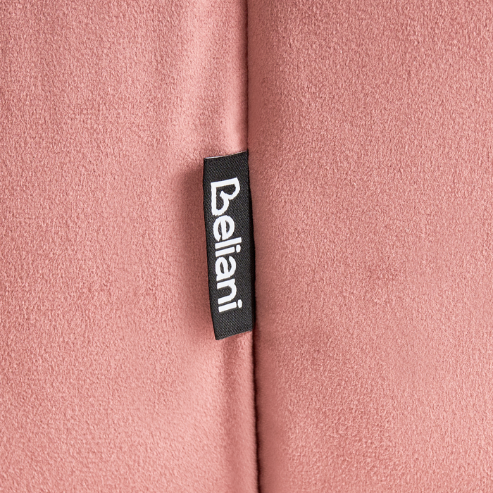 Beliani - TAPPEN - Poef - Roze - Fluweel