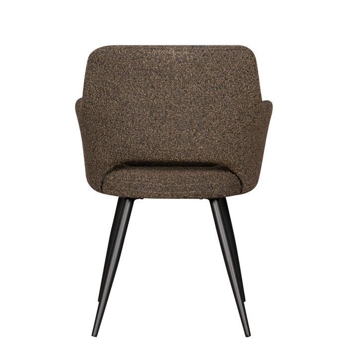 Eetkamerstoel Ziggy - Bruin - Textiel - 61x86x63cm (BxHxD)