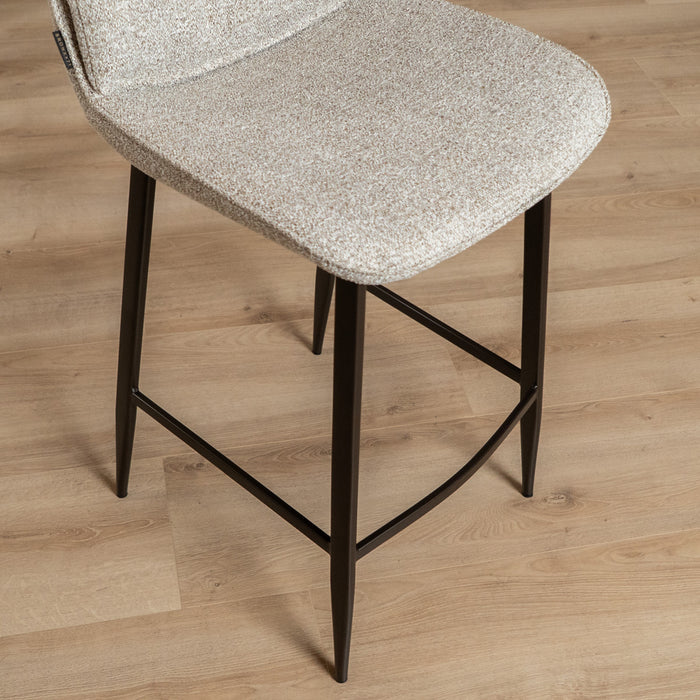 Bronx71 Barkruk Trevi gemêleerd off white|bruin 68 cm