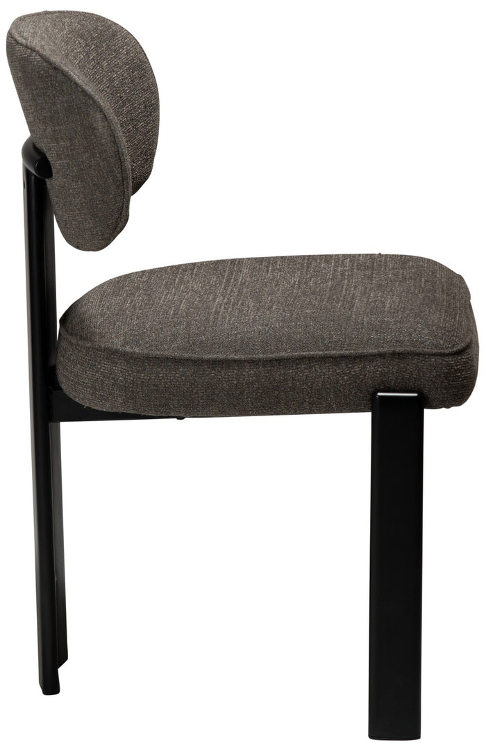 Dan-Form Duct Bruin Bouclé Eetkamerstoel set van 2