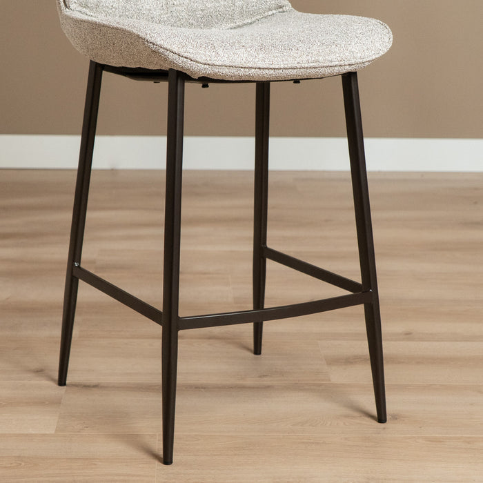 Bronx71 Barkruk Trevi gemêleerd off white|bruin 68 cm