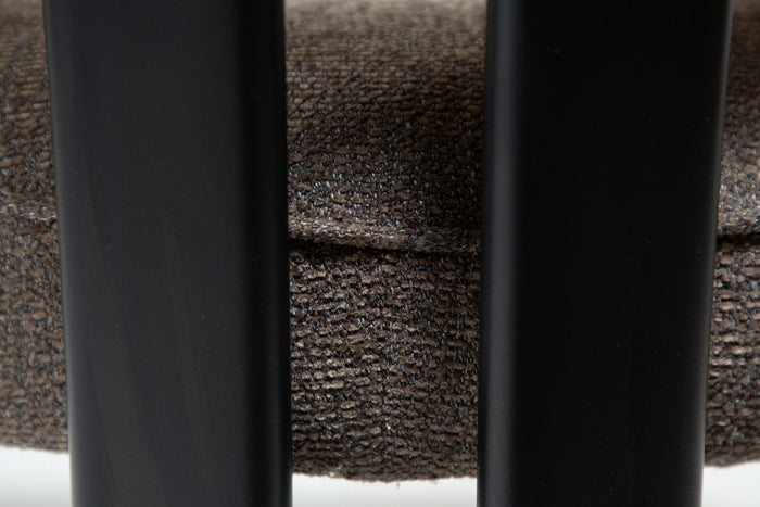 Dan-Form Duct Bruin Bouclé Eetkamerstoel set van 2