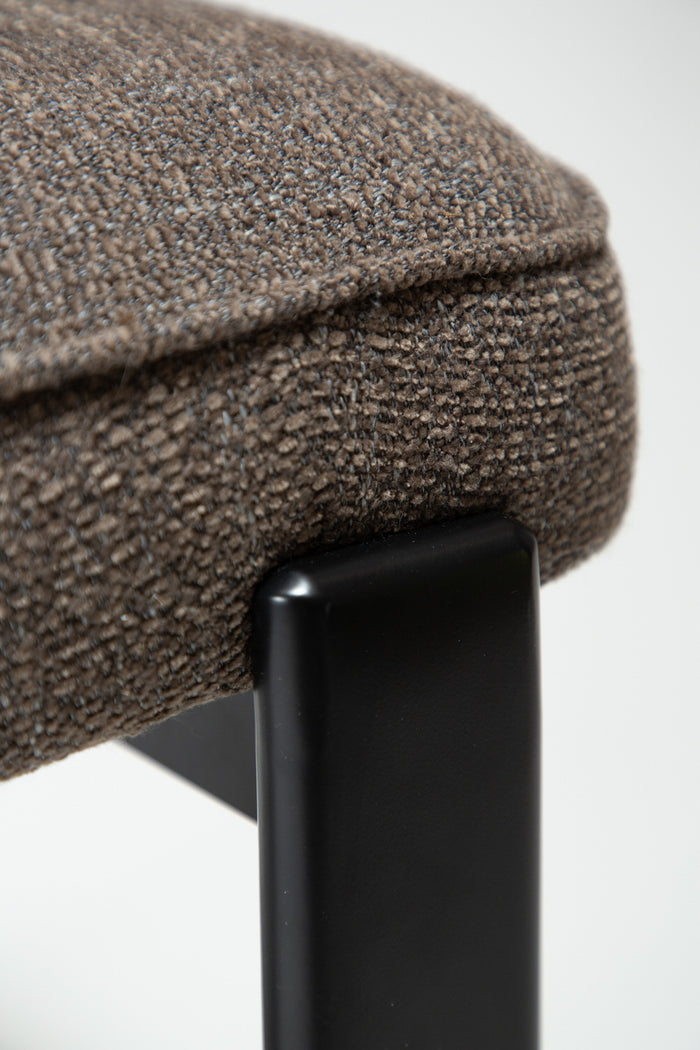 Dan-Form Duct Bruin Bouclé Eetkamerstoel set van 2