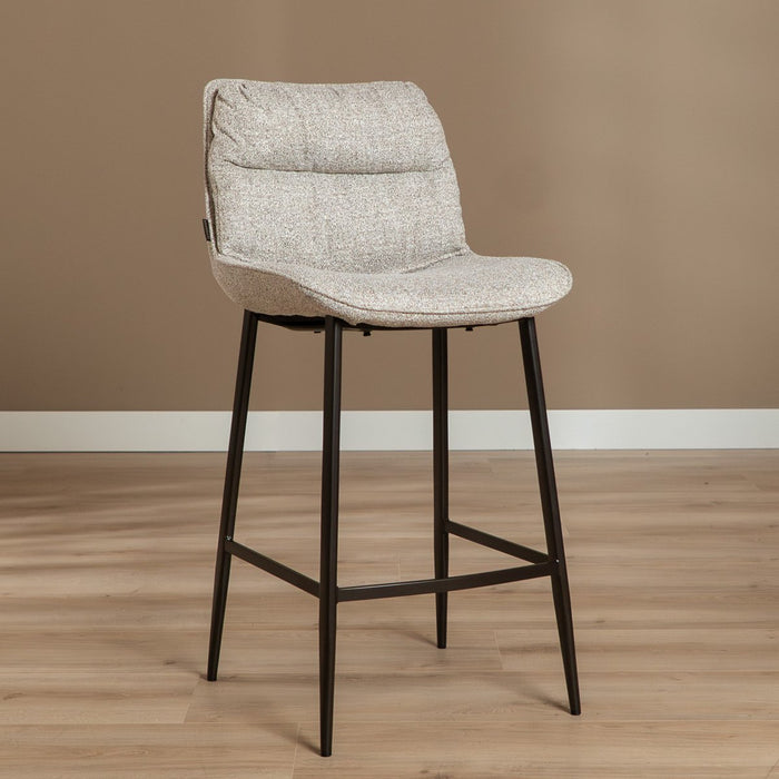 Bronx71 Barkruk Trevi gemêleerd off white|bruin 68 cm