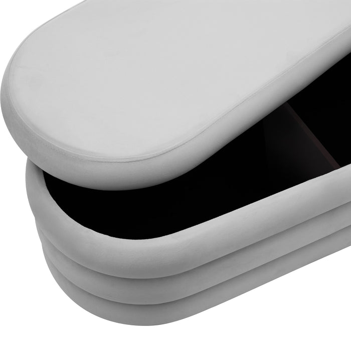 tectake® Gestoffeerde zitbank Altu met veel opbergruimte