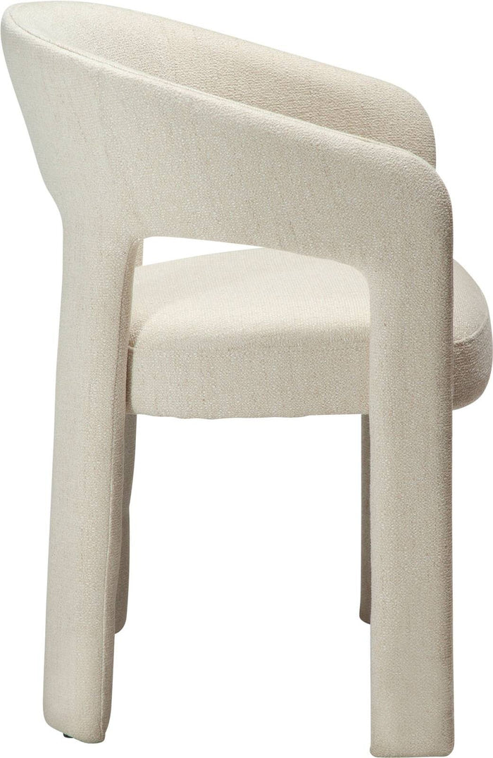 Dan-Form Splendor Beige Bouclé Eetkamerstoel set van 2