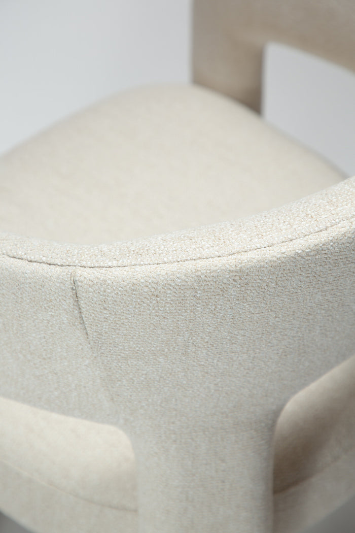 Dan-Form Splendor Beige Bouclé Eetkamerstoel set van 2