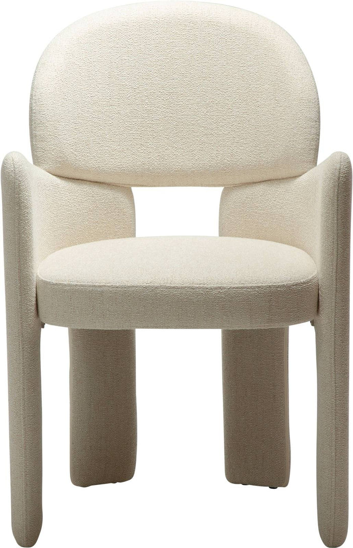 Dan-Form Aole Beige Bouclé Eetkamerstoel set van 2