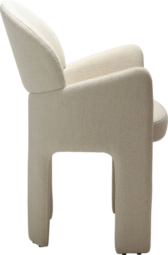 Dan-Form Aole Beige Bouclé Eetkamerstoel set van 2