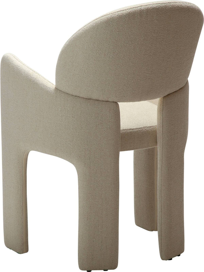 Dan-Form Aole Beige Bouclé Eetkamerstoel set van 2