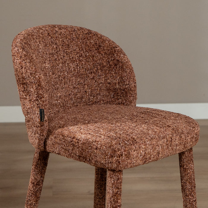 Bronx71 Barkruk Charlie chenille koper 69 cm