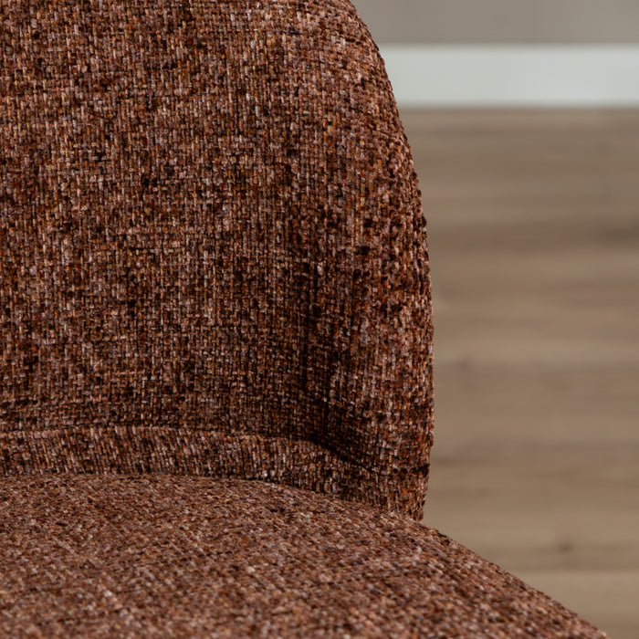 Bronx71 Barkruk Charlie chenille koper 69 cm