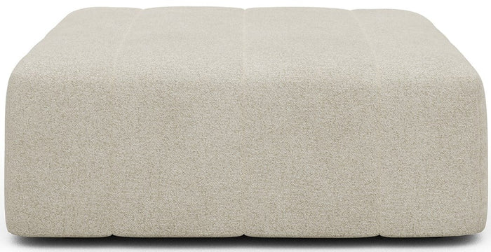 Kragelund Kornum Ottoman Gebroken Wit Bouclé