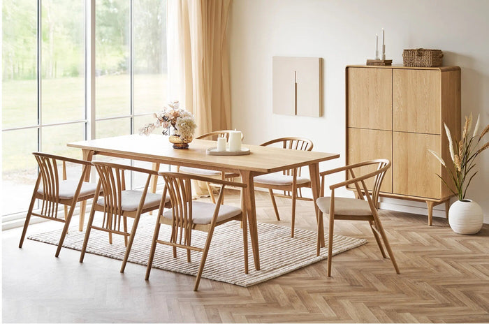 House Nordic Agustin Eetkamerstoel Eiken | Zand